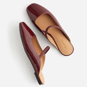 New MADEWELL The Greta Ballet Flat Mule in Deep Merlot $98 NR348